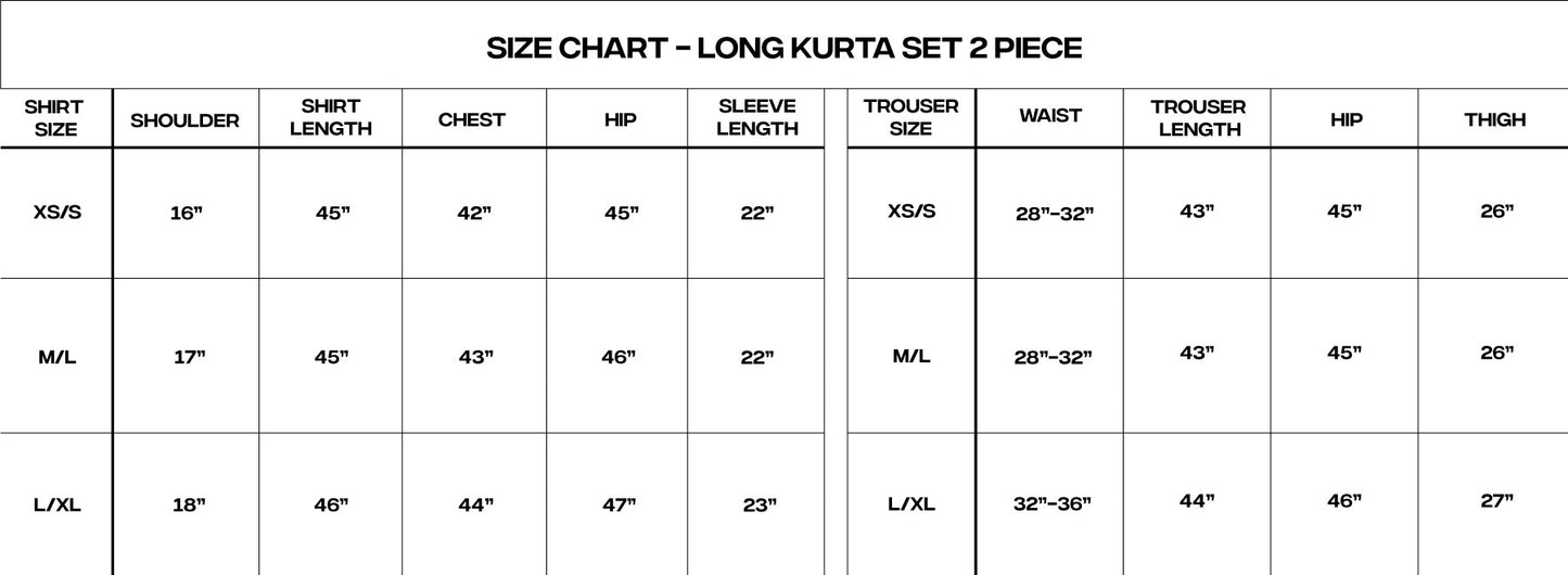 Mukhtasir - Long Kurta 2-piece Set