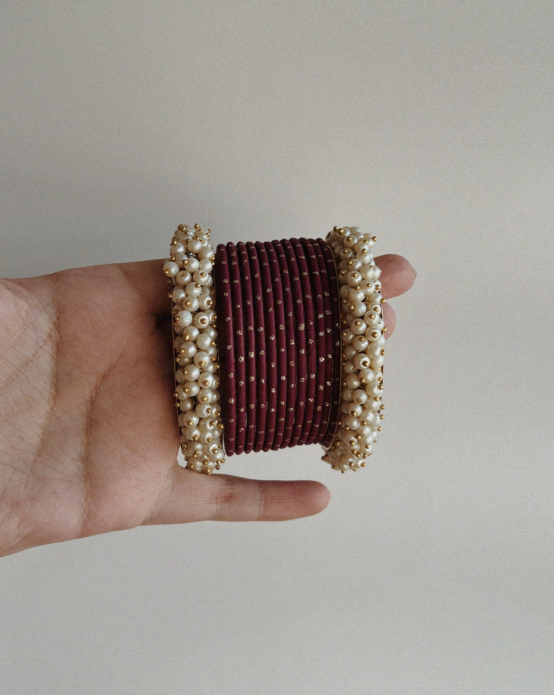 Plum Metal Bangles