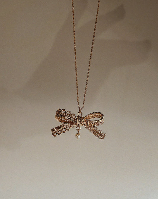 Lace Bow Necklace