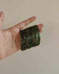 Deep Green Glass Bangles