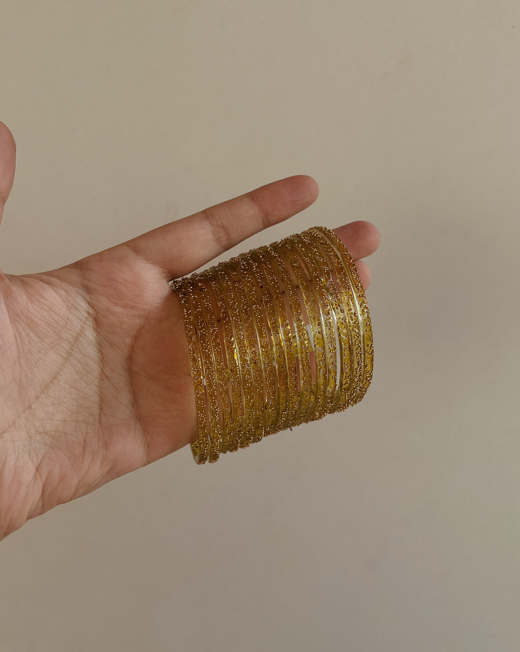 Butter Glass Bangles