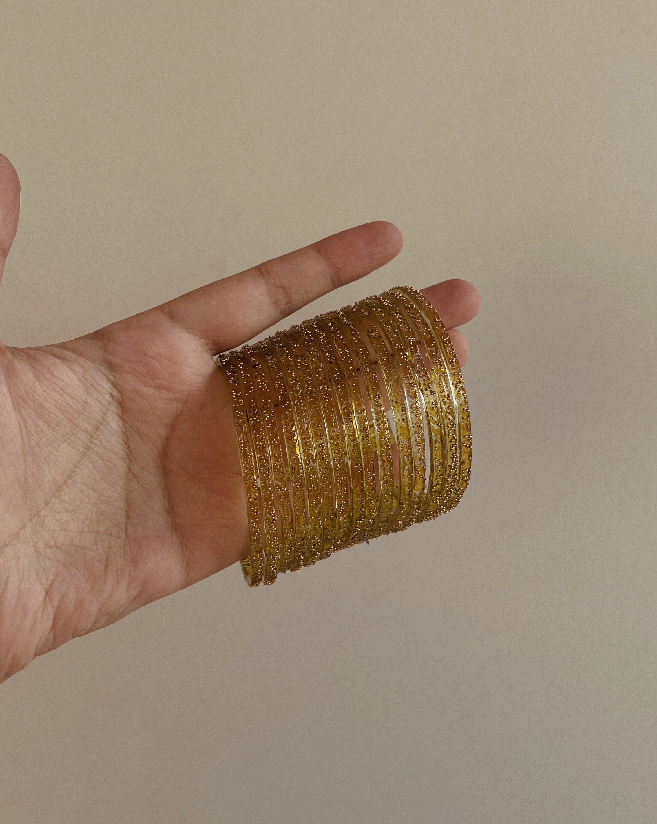 Butter Glass Bangles