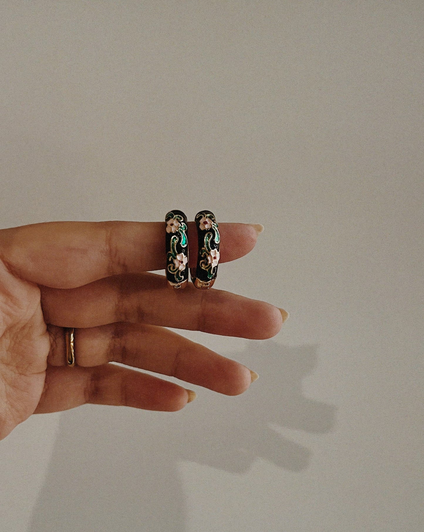 Vintage Siyah Earrings