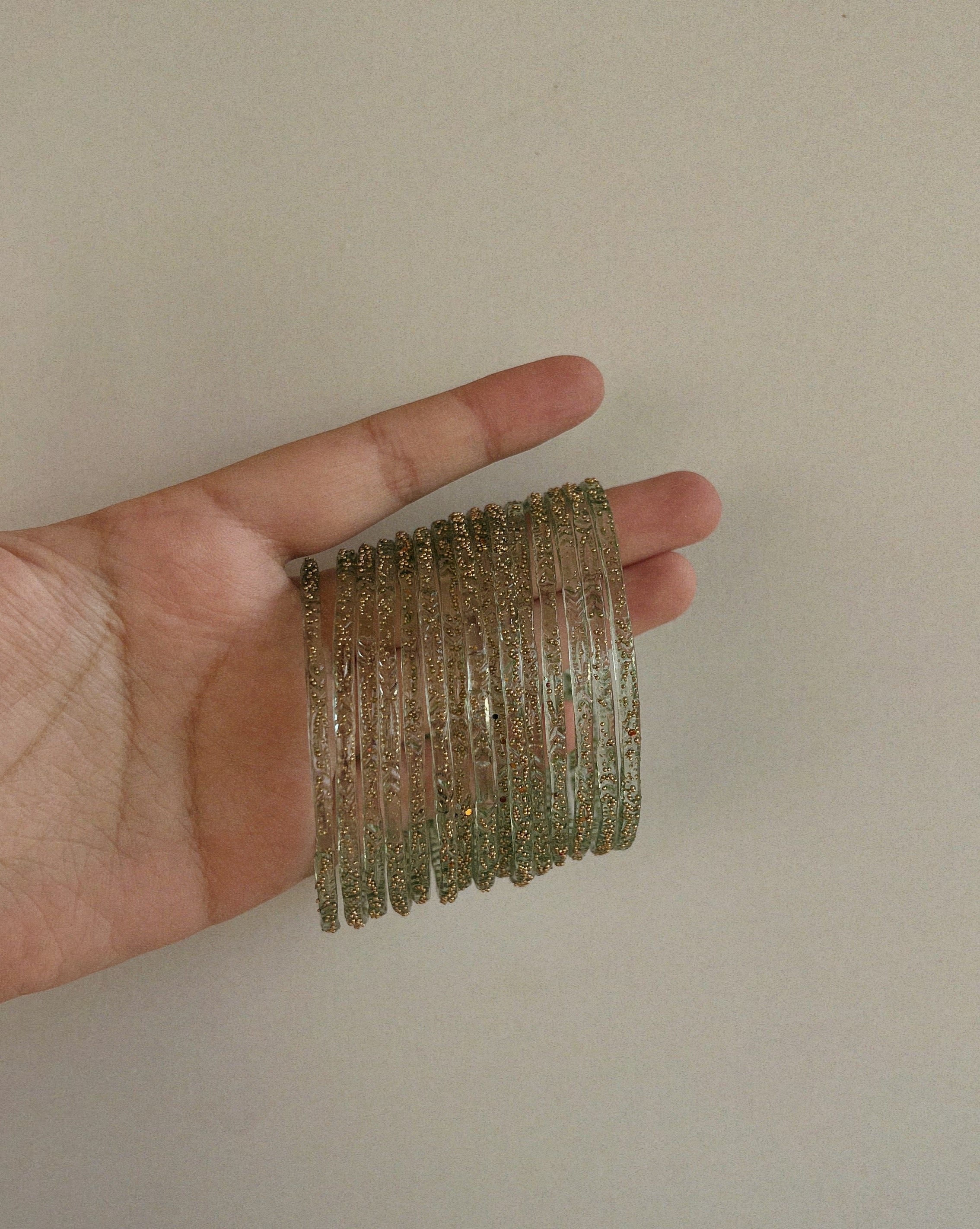 Mint Glass Bangles