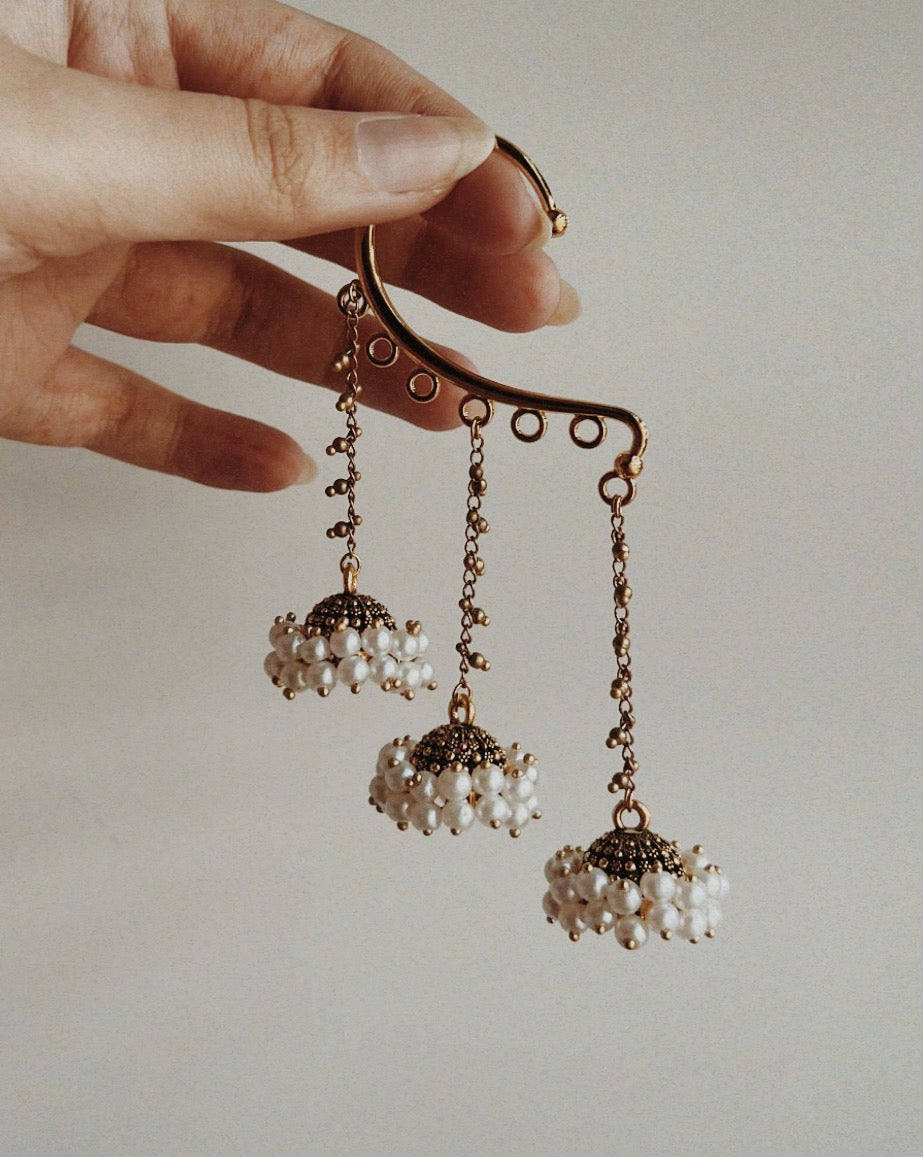 Nehal Ear Cuffs & Jhumka Stack