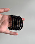 Siyah Velvet Bangles Set
