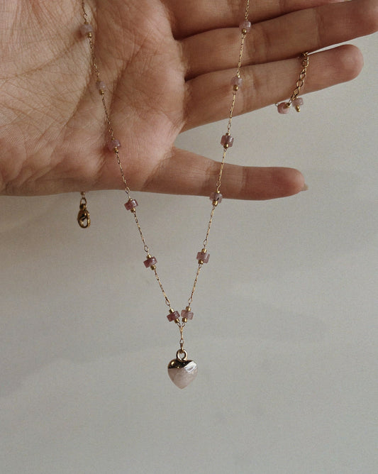 Pink Hearts Necklace