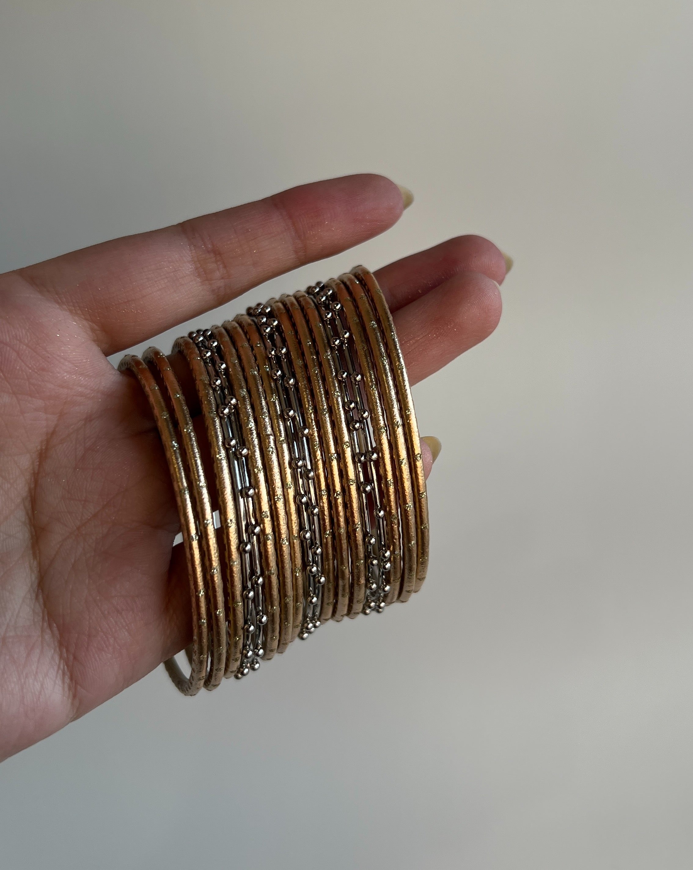 Mixed Metal Bangles