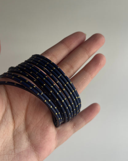 Deep Blue Bangles
