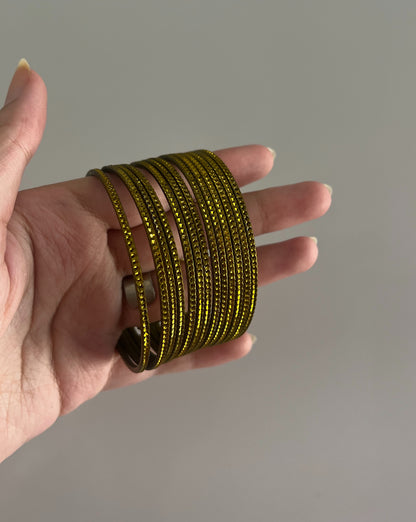 Lime Metal Bangles