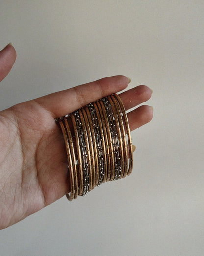 Mixed Metal Bangles