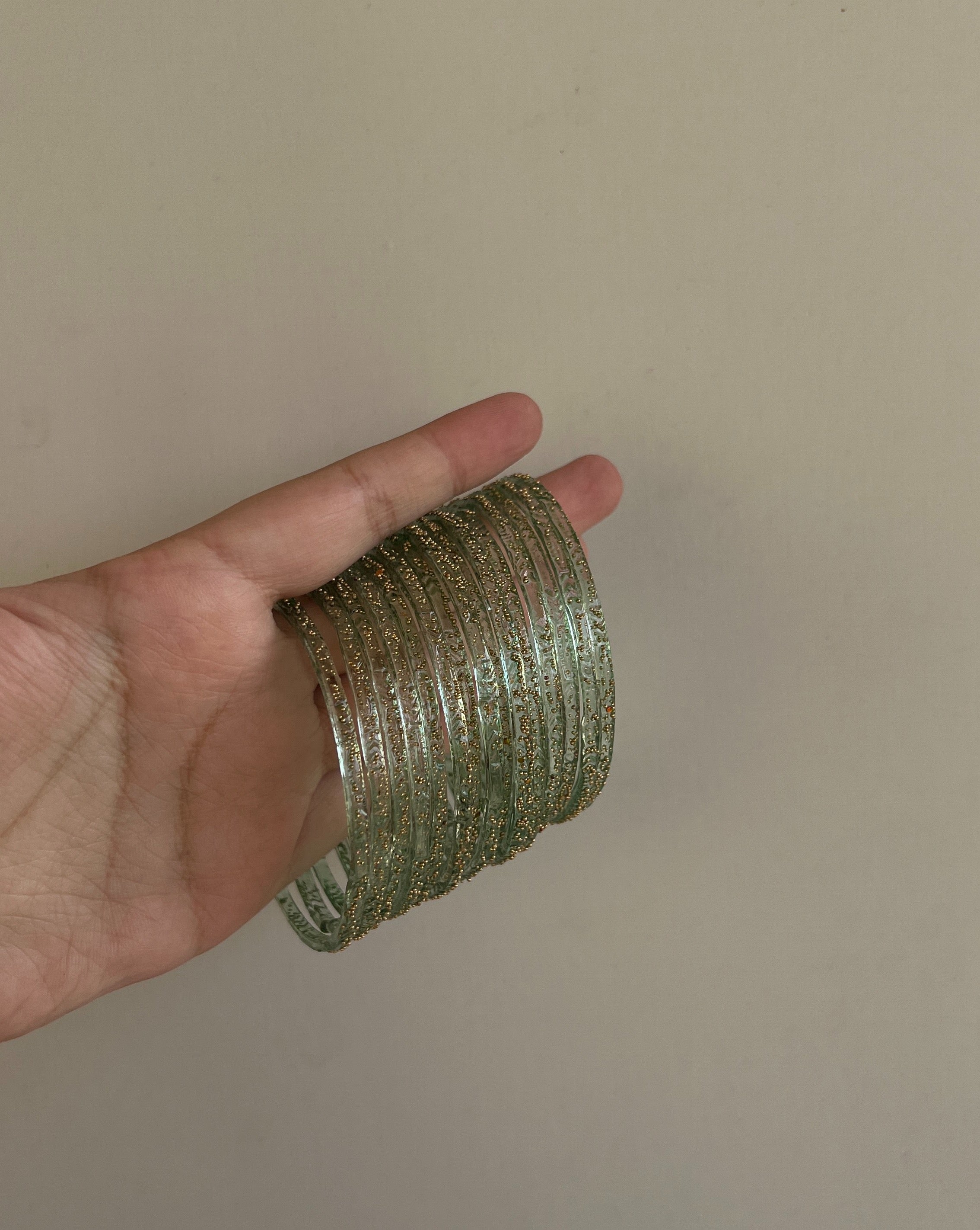 Mint Glass Bangles