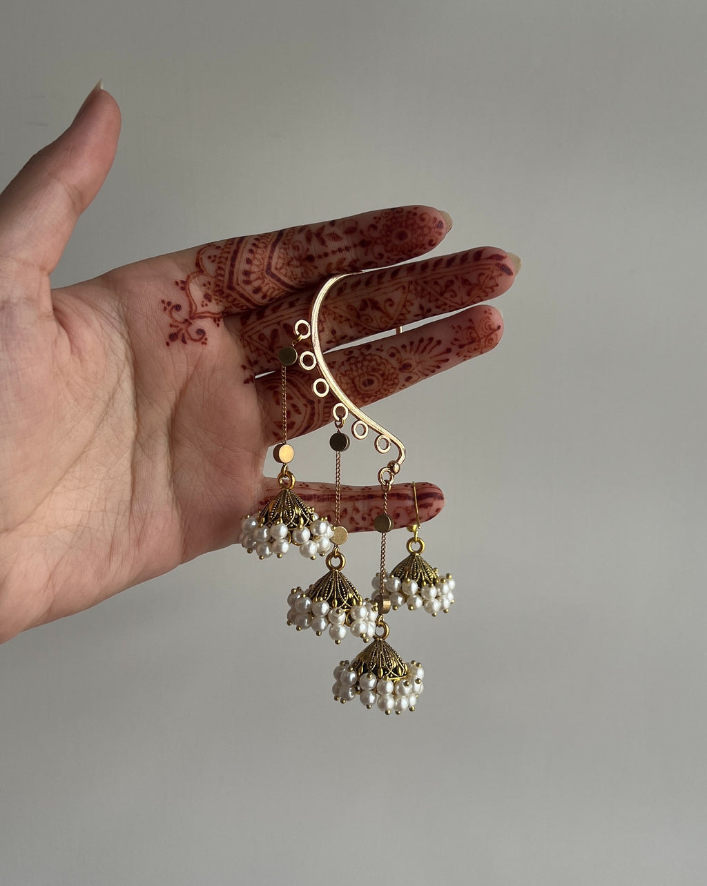 Nehal Ear Cuffs & Jhumka Stack