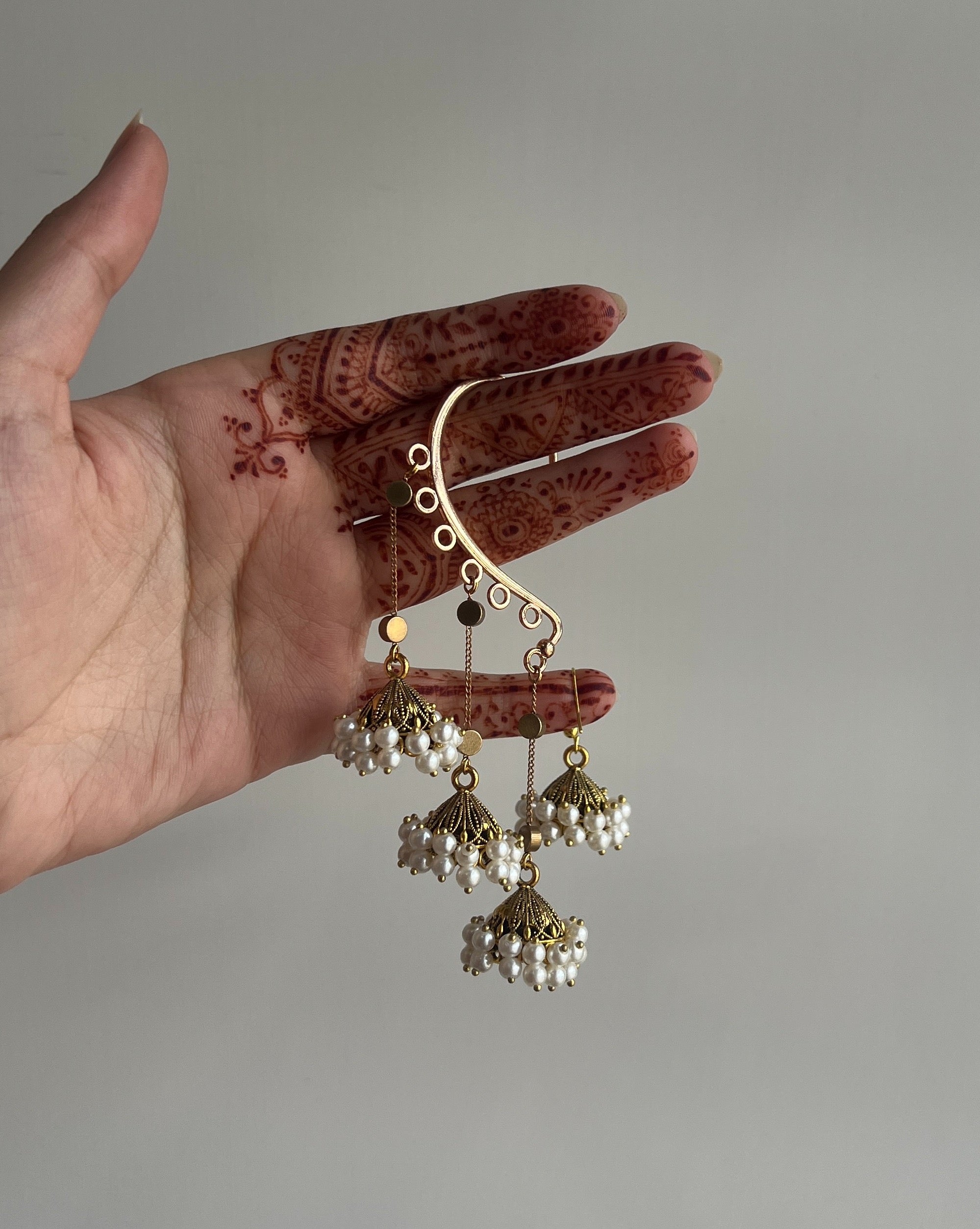 Nehal Ear Cuffs & Jhumka Stack