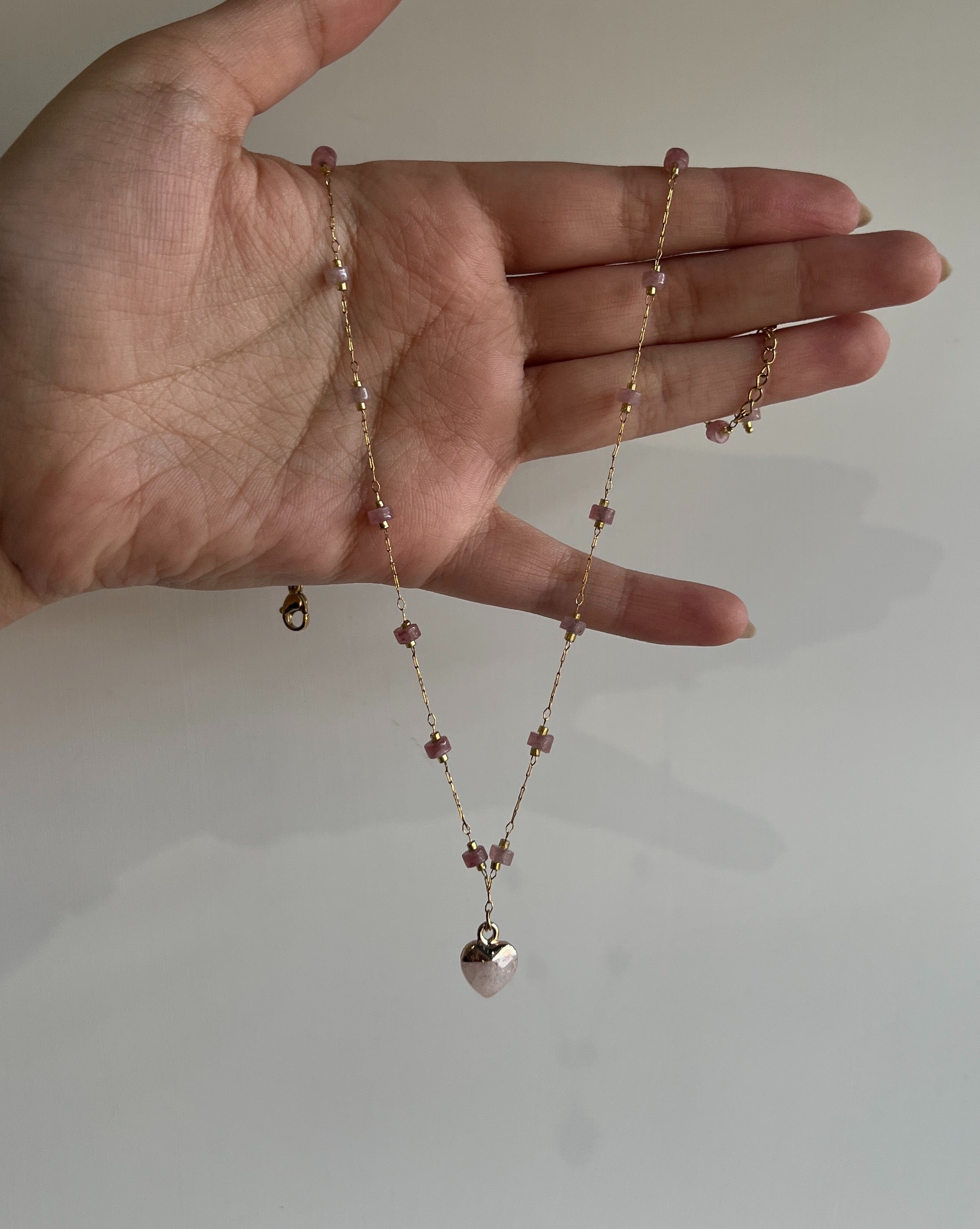 Pink Hearts Necklace
