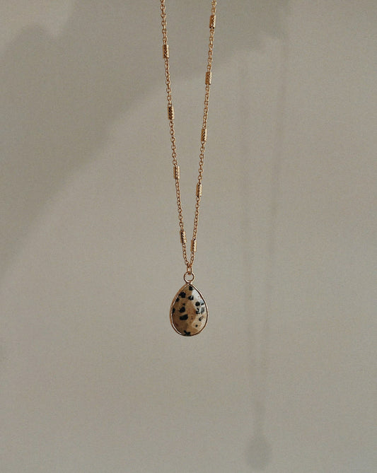 Dalmatian Stone Necklace