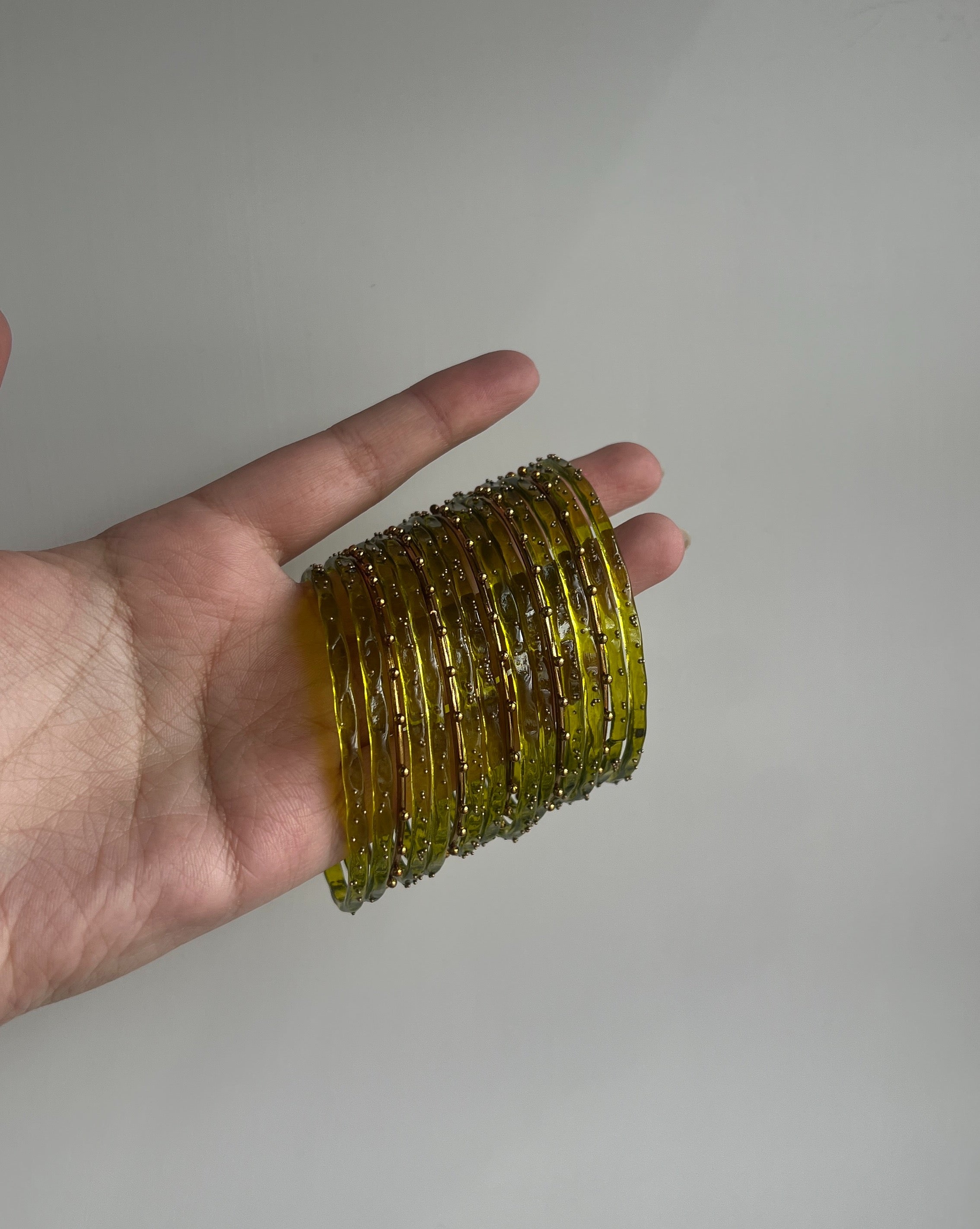 Mehndi Glass Bangles