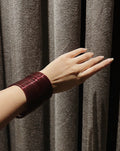 Makaan Maroon Glass Bangles