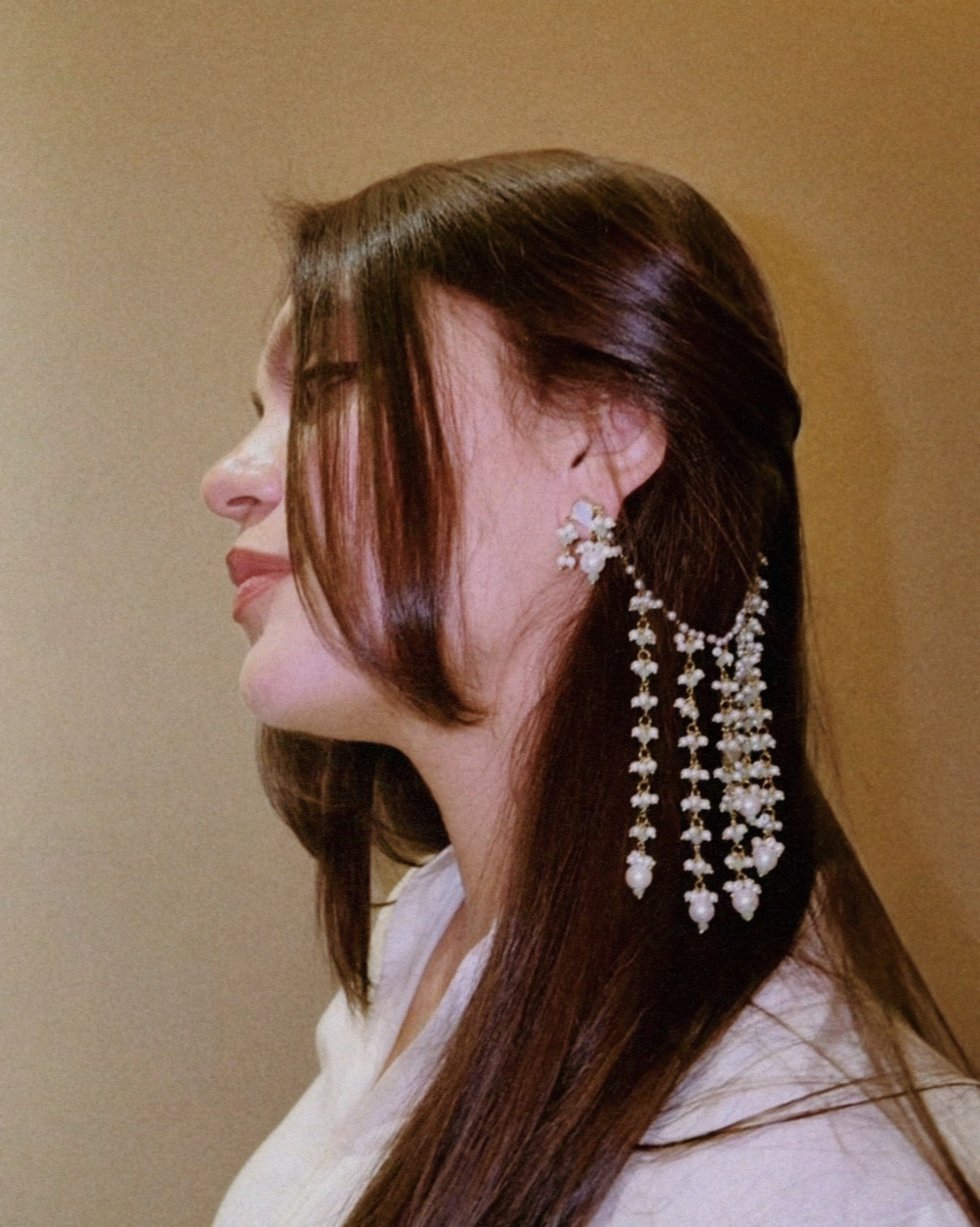 Noor Jehan Saharas & Earrings Set