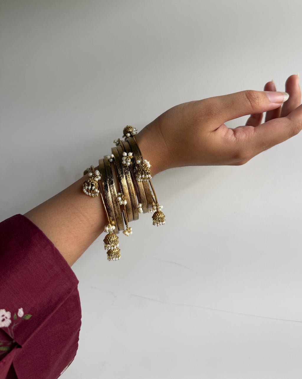 Jhumki Bangle Set