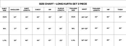 Mukhtasir - Long Kurta 2-piece Set